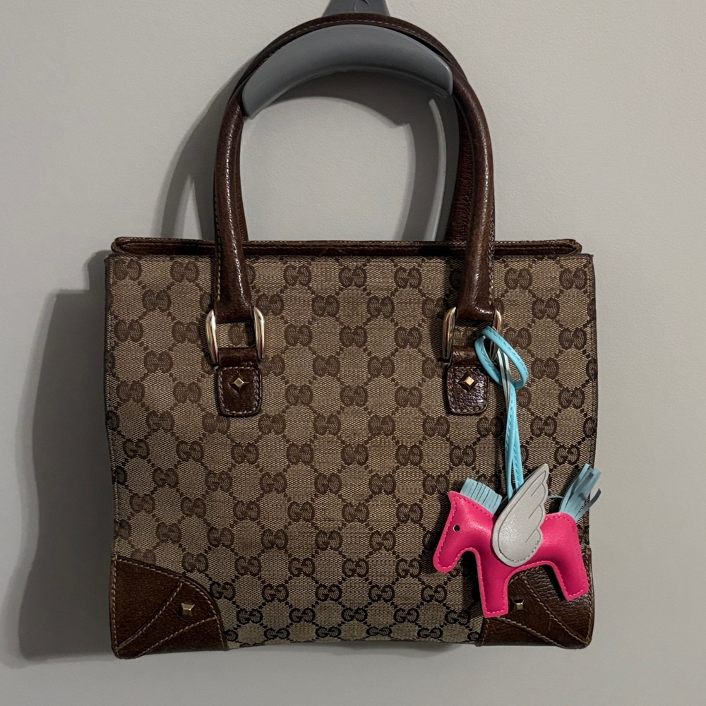 Gucci Brown Monogram Canvas Tote